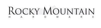 Rocky Mountain Hardware logo, black type