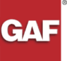 GAF logo, red square white letters