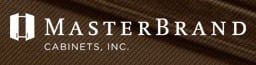 MasterBrand Cabinets, Inc. logo. Type reversed to white from a brown background